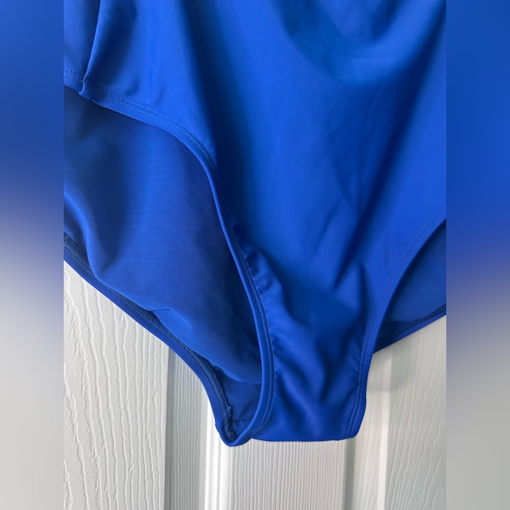 Torrid Blue Ultra High-Rise Swim Bottom With Pockets - Picture 2 of 5